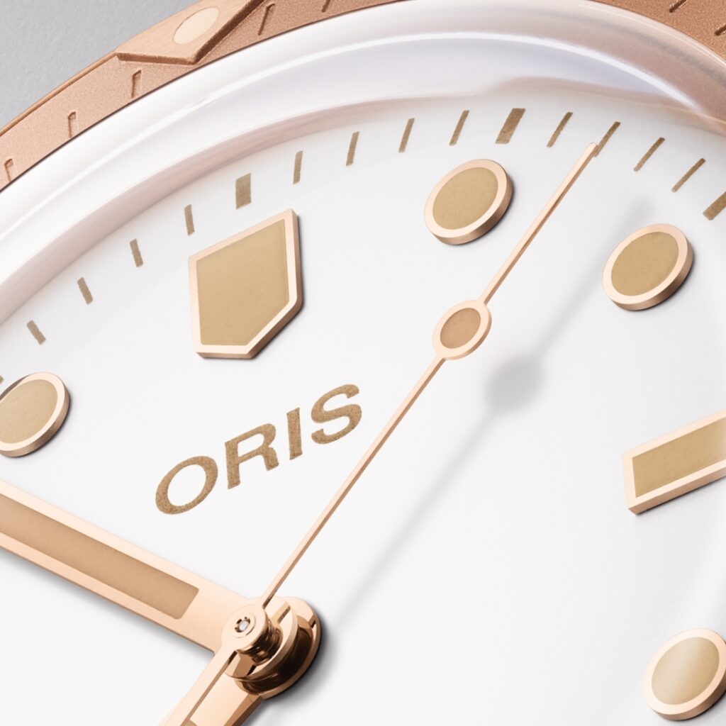 cadran ORIS Divers Sixty-Five Cotton Candy “White Star” 